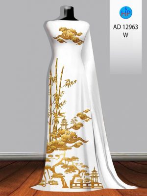 Vải Áo Dài Phong Cảnh AD 12963 34